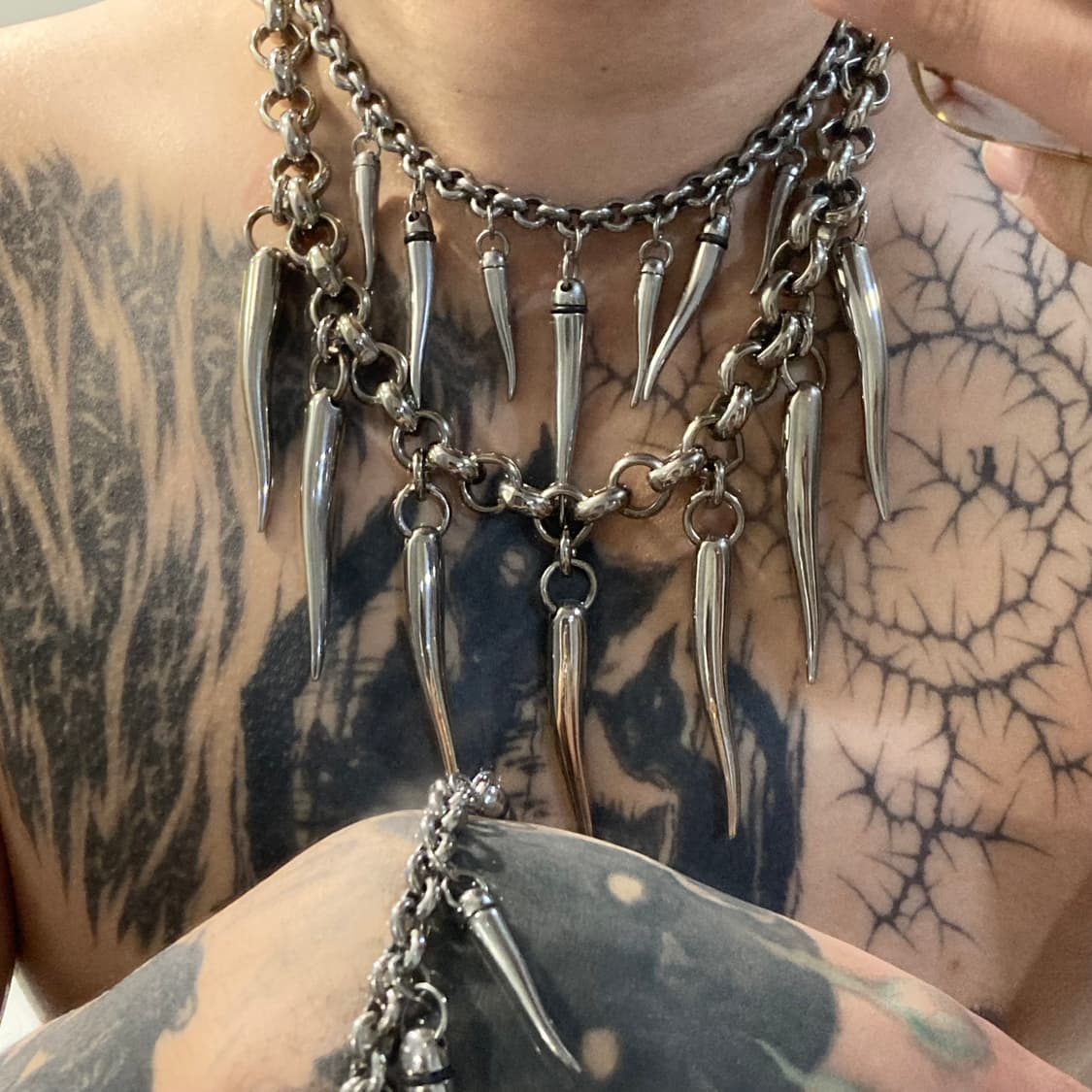 2000s 돌체앤가바나 코르노 체인 목걸이 상품이미지5