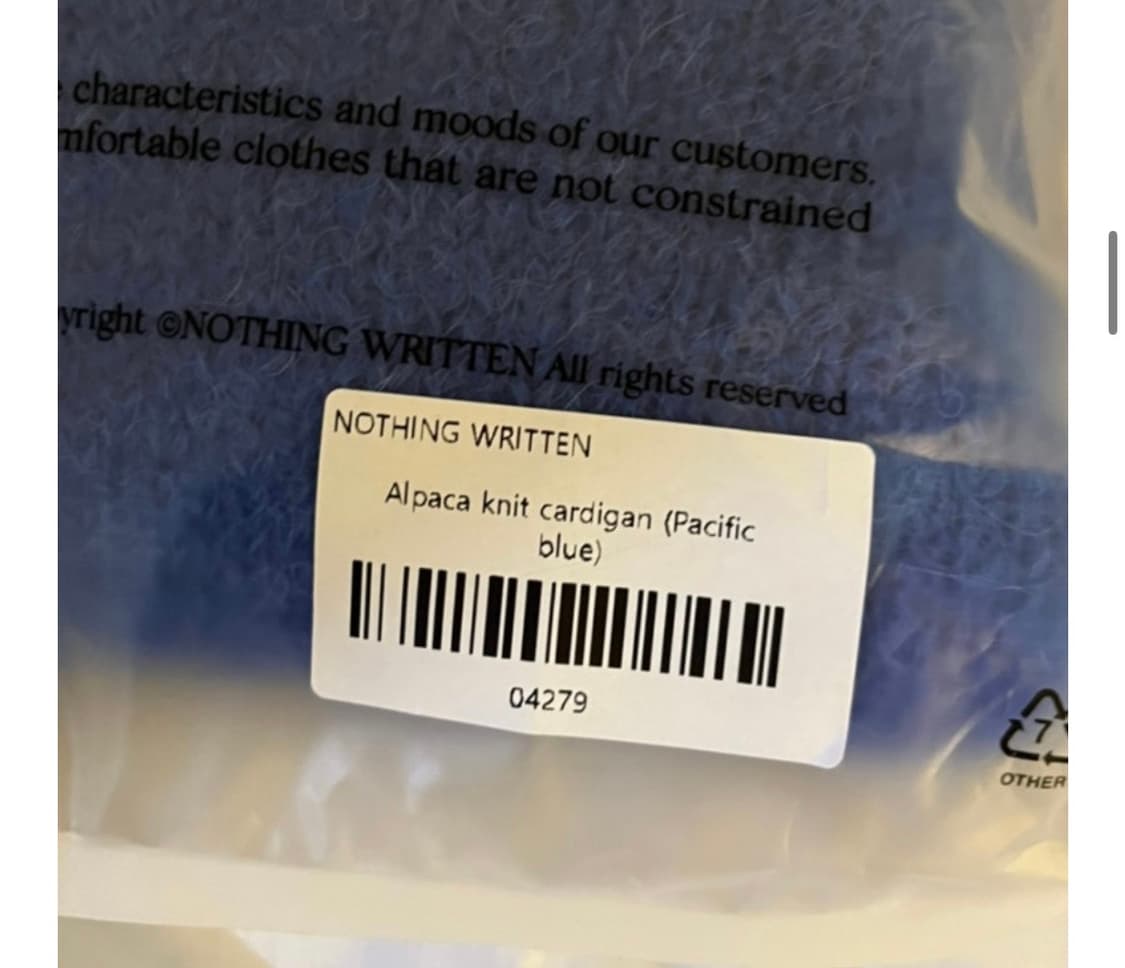 낫띵리튼 알파카 가디건 상품이미지4