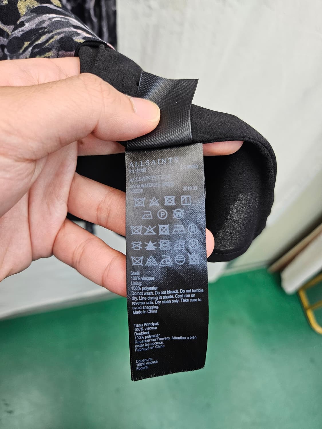 AllSaints 레오파드 패턴 롱 민소매 상품이미지5