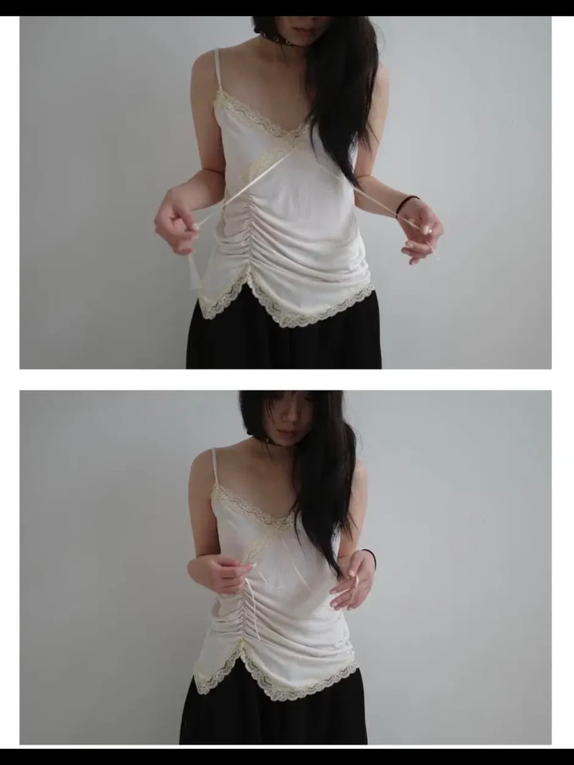 구해요)) 레이스 셔링 슬리브리스 사토미라디오 키튼 르노우 상품이미지1