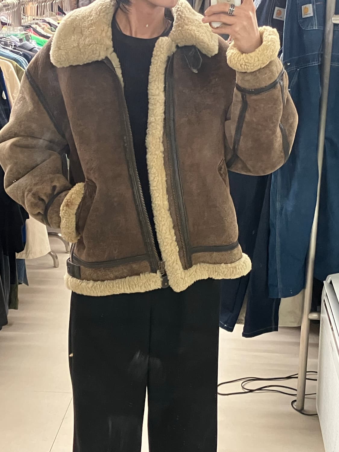 US ARMY B-3 양가죽 밀리터리 무스탕 자켓  상품이미지8