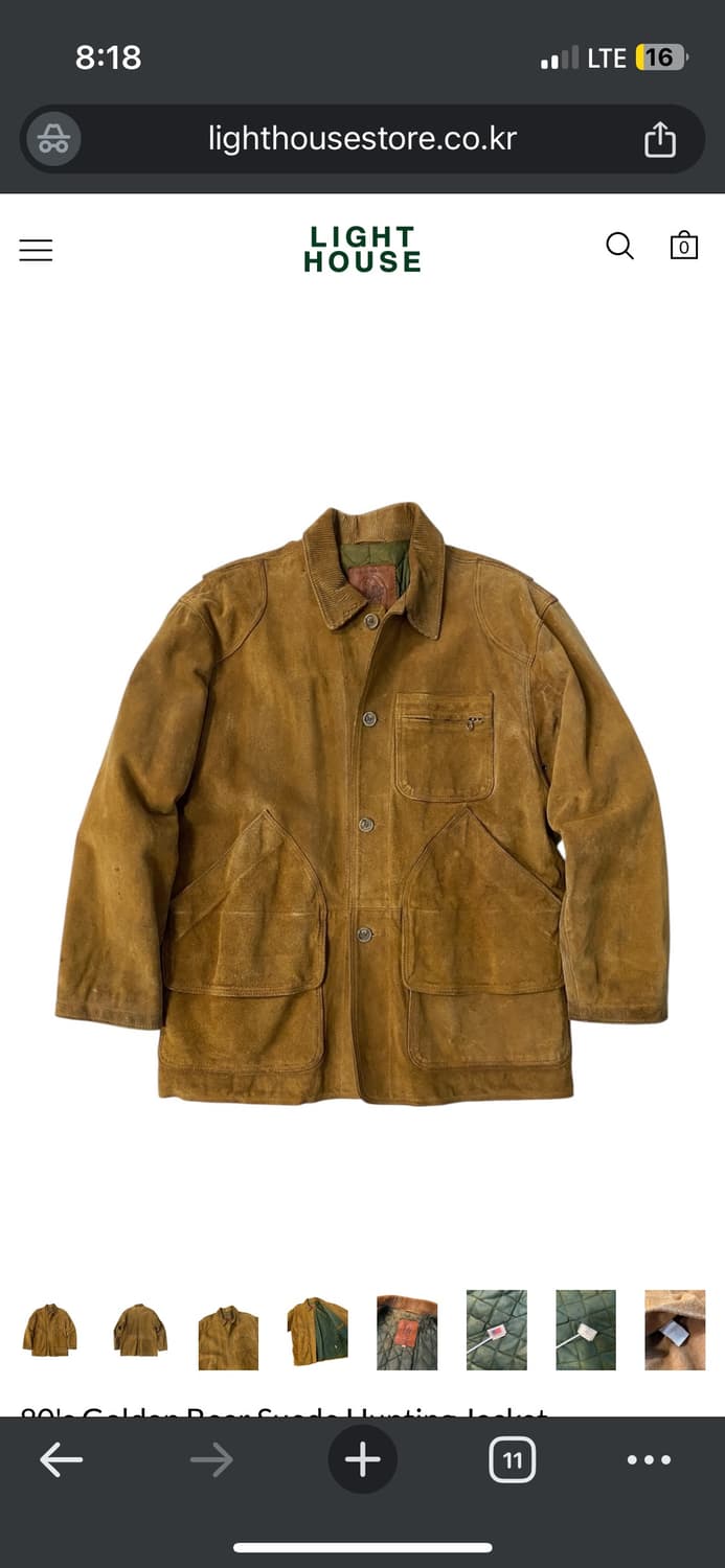 골든베어 스웨이드 자켓 상품이미지1