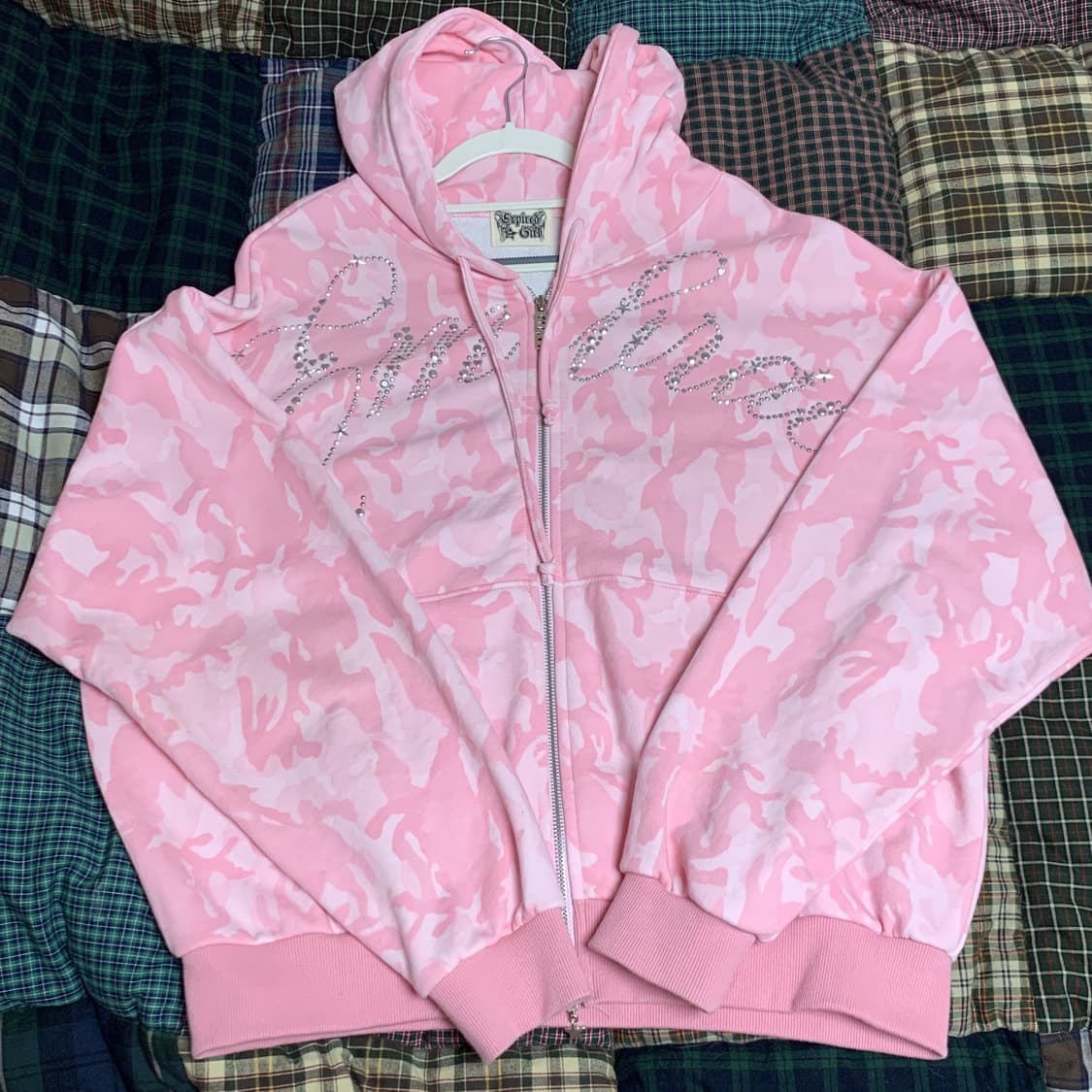 익스파이어드걸 라인스톤 후드집업 상품이미지2