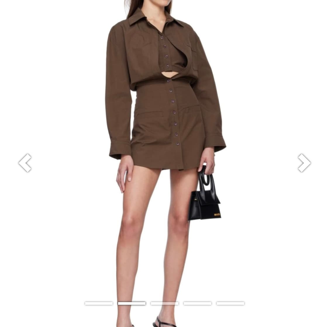 (새제품) 자크뮈스  라 로브 바운힐하 미니 원피스 38 셔츠드레스 상품이미지2