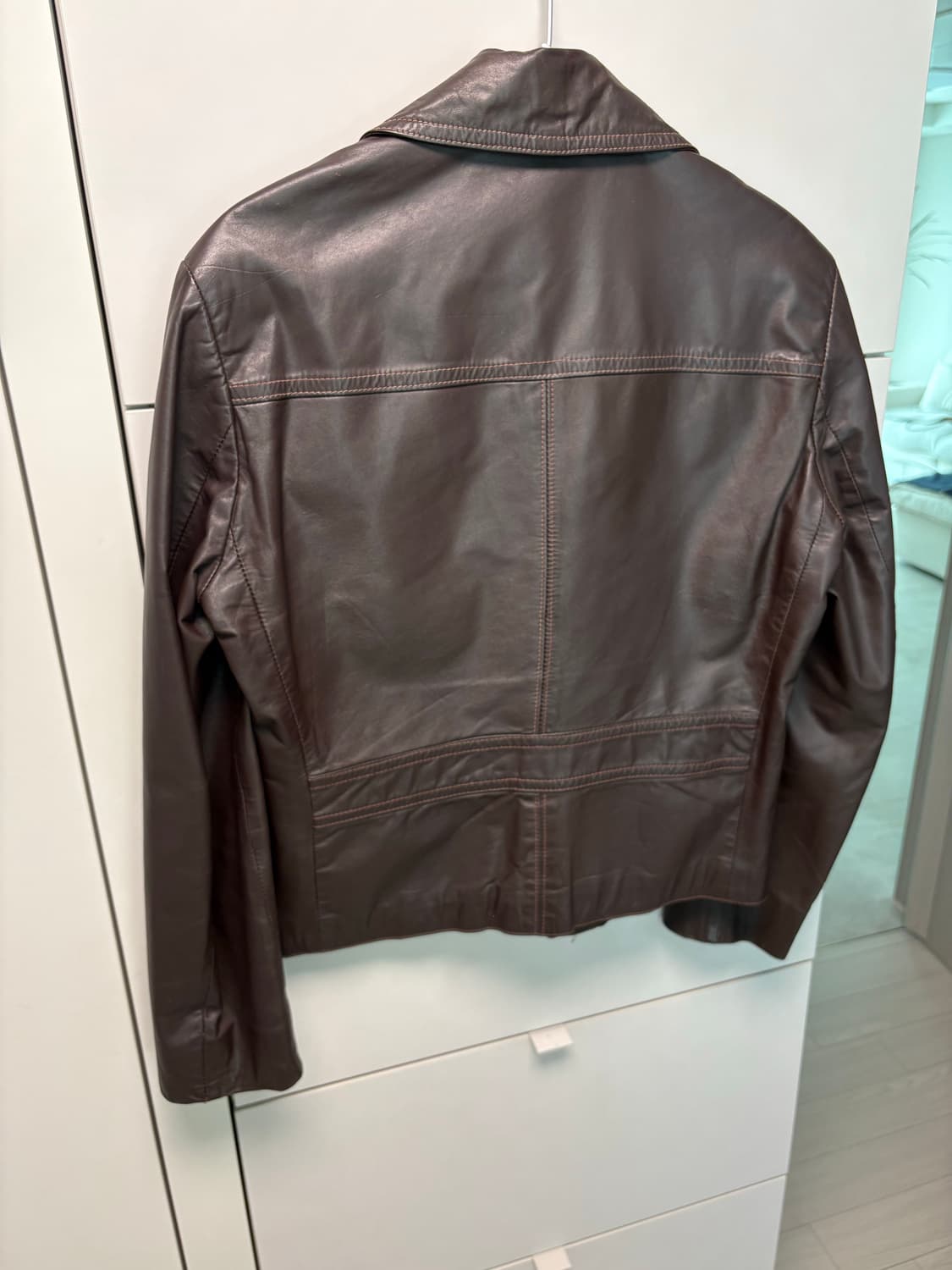 아메리칸 빈티지 웨스턴 레더 자켓 브라운 100사이즈 상품이미지4