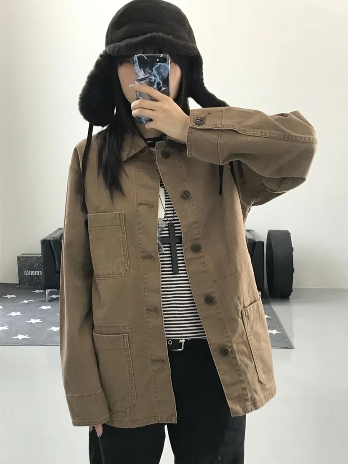 유니클로 베이지 자켓 상품이미지3