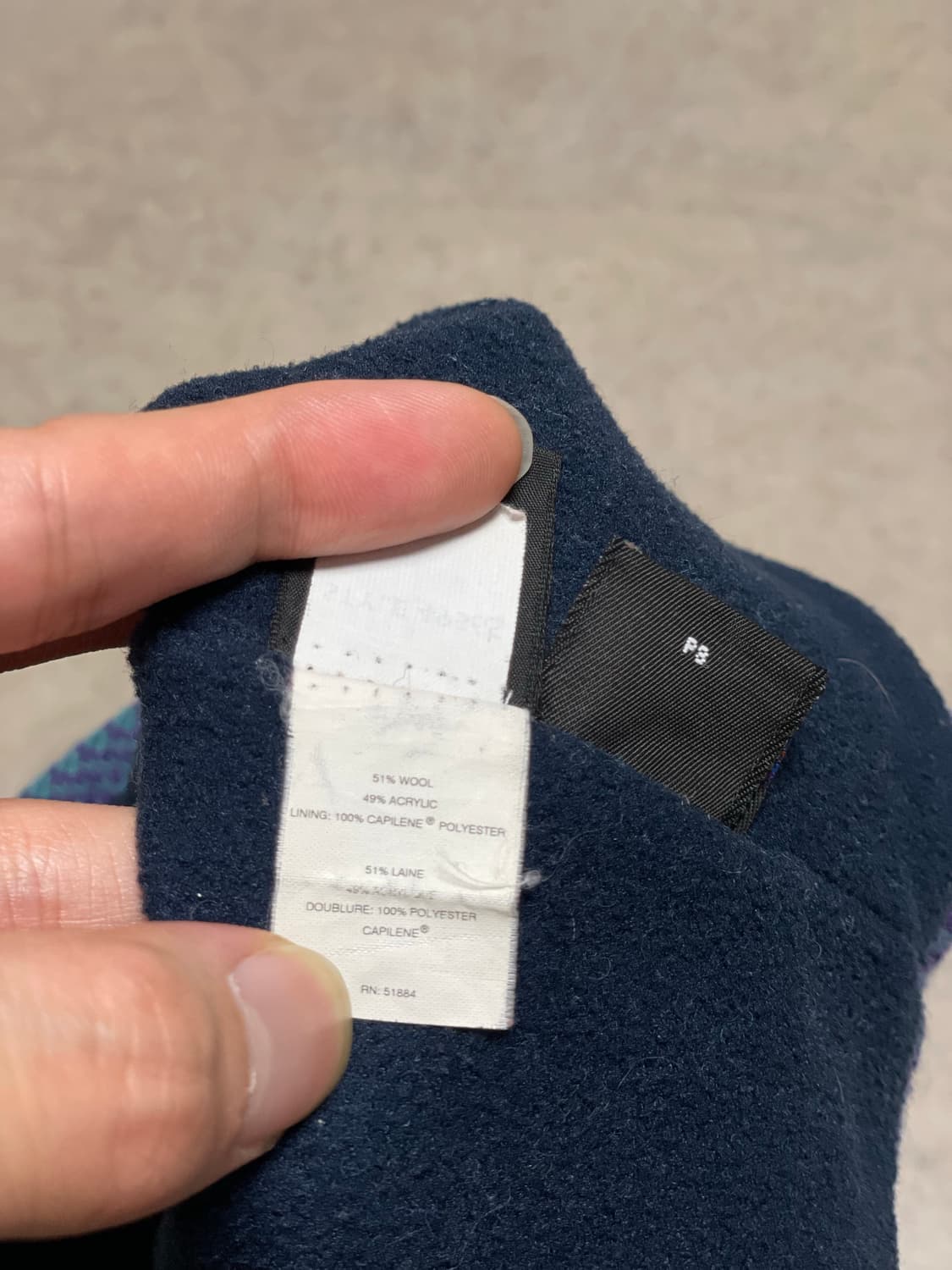 90s france 파타고니아 아즈텍 플리스 비니 상품이미지5