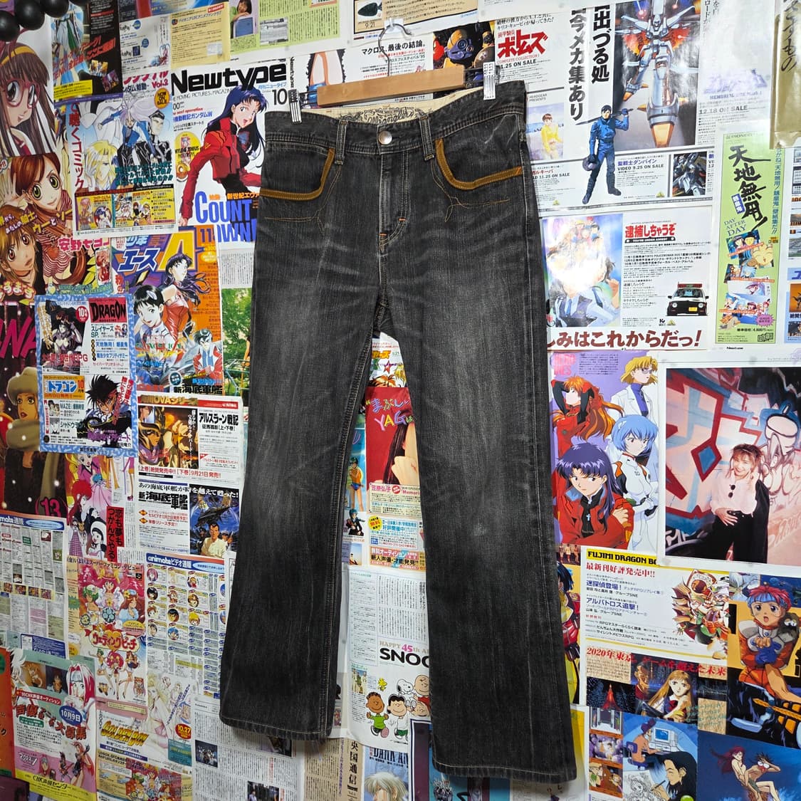 JPN 랭글러 스웨이드 포켓 웨스턴 그레이 데님 팬츠  상품이미지5