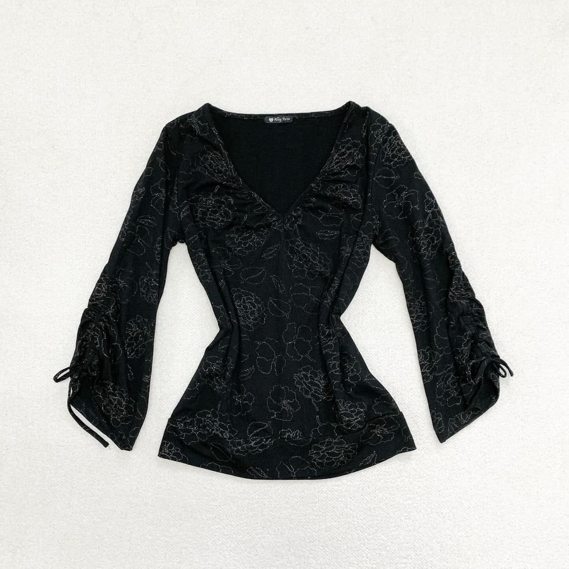 블랙페어리 글리터로즈 셔링 7부 탑 상품이미지1