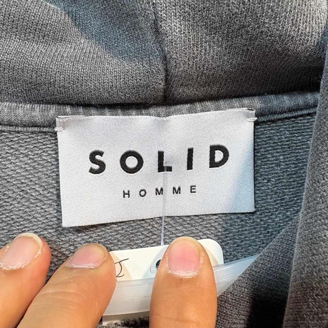 [50] SOLID HOMME 솔리드 옴므 피그먼트 후드티  상품이미지5