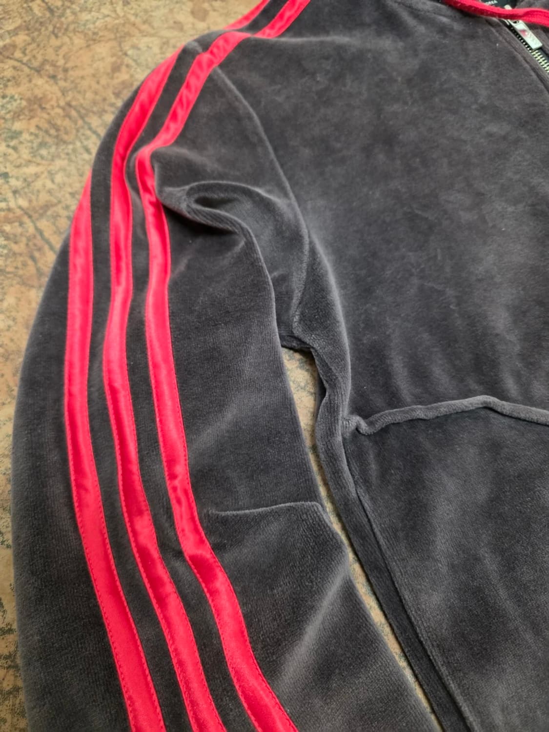 아디다스 벨벳 후드 트랙탑 저지 95 상품이미지5