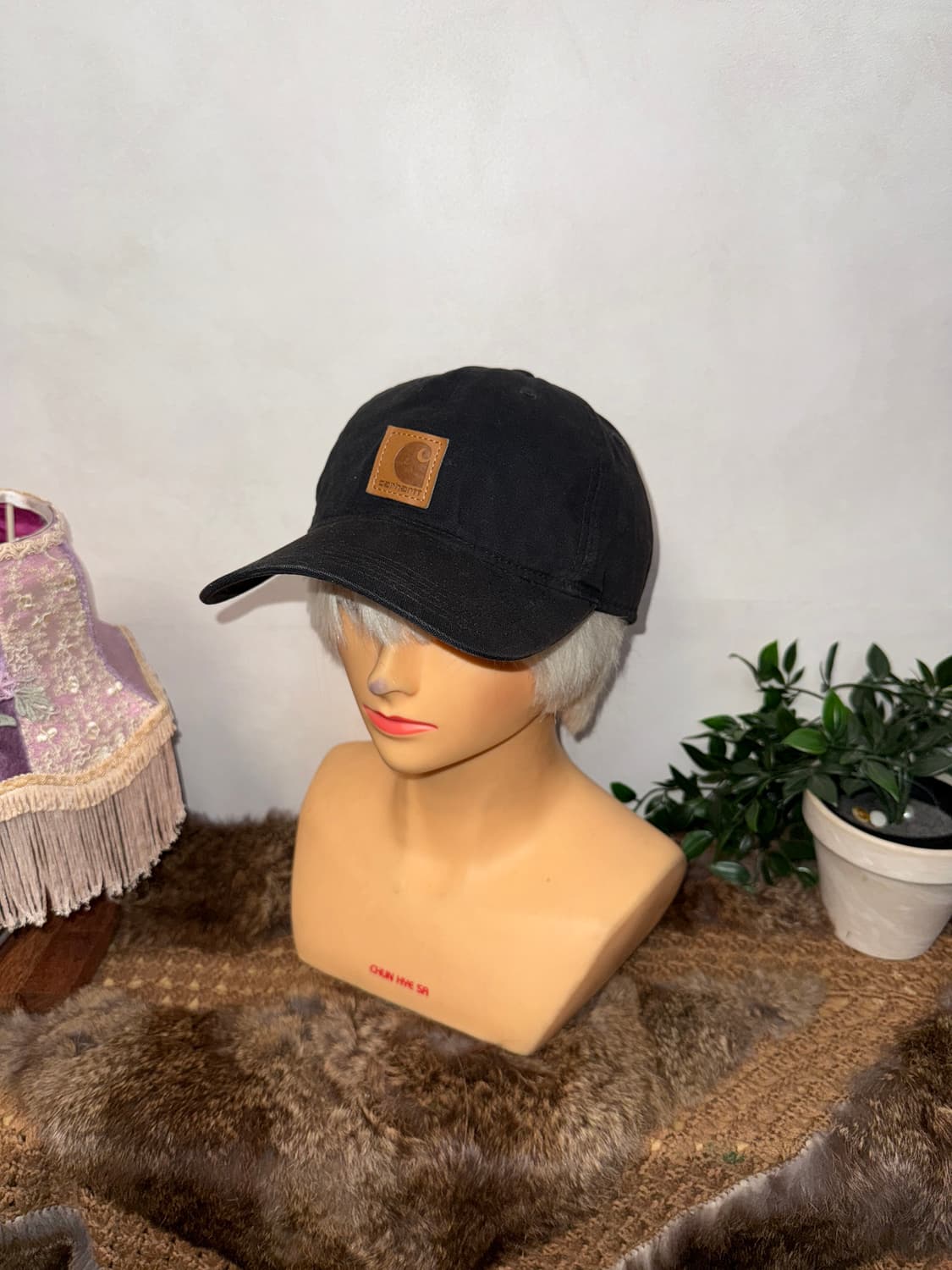 Carhartt black logo camp cap 상품이미지1