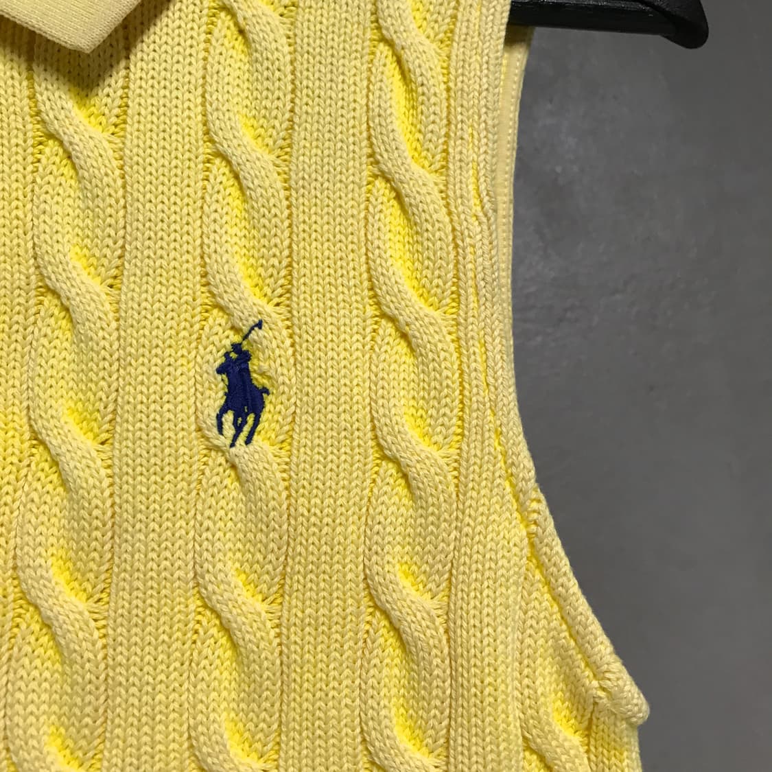 폴로 랄프로렌 QR 케이블 니트 베스트 L(W) 상품이미지4