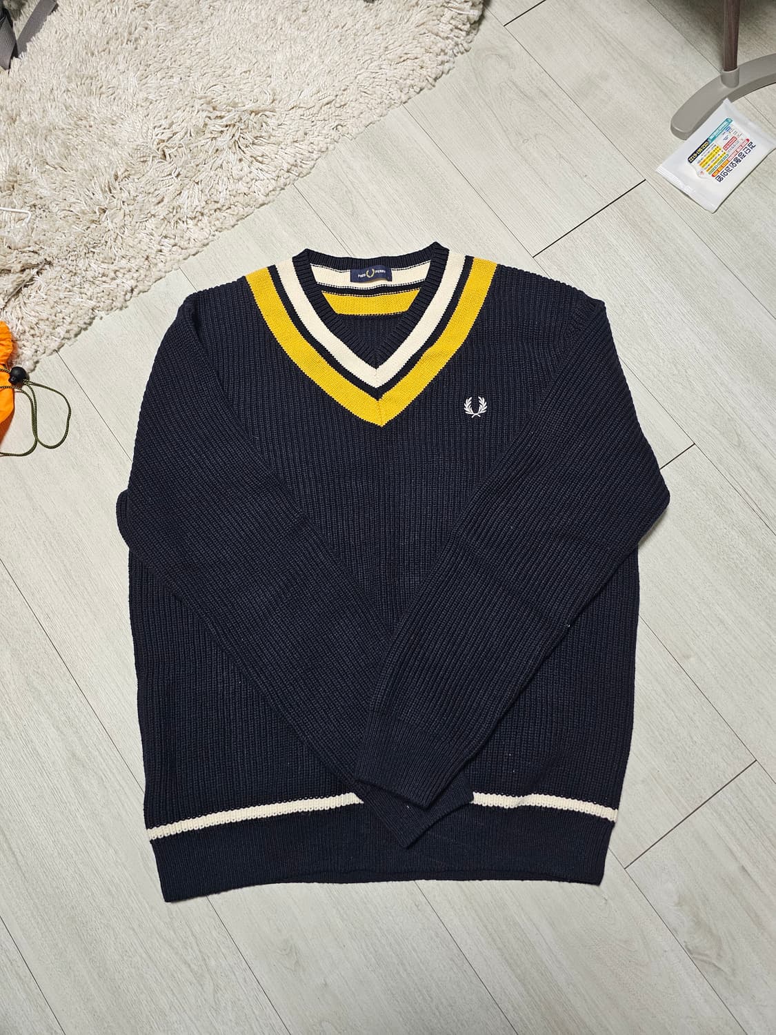 프레드페리 니트 매장정품 L 1회 착용 새상품급 상품이미지1