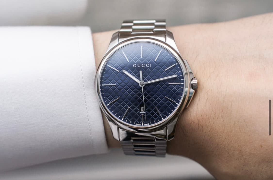 정품 구찌시계 메탈 남성 상품이미지5