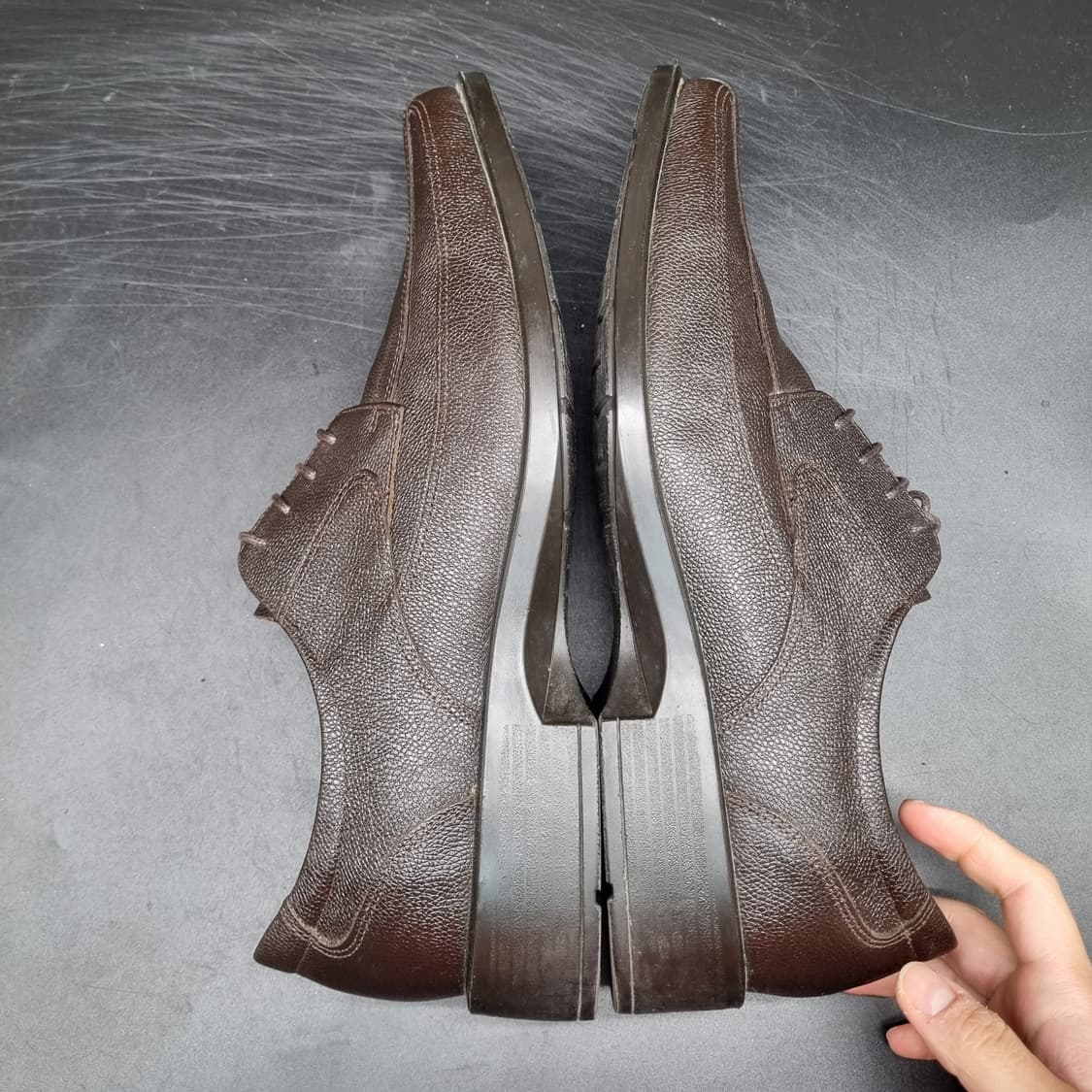 금강 와키앤타키 브라운남성구두 실사이즈 275 상품이미지5