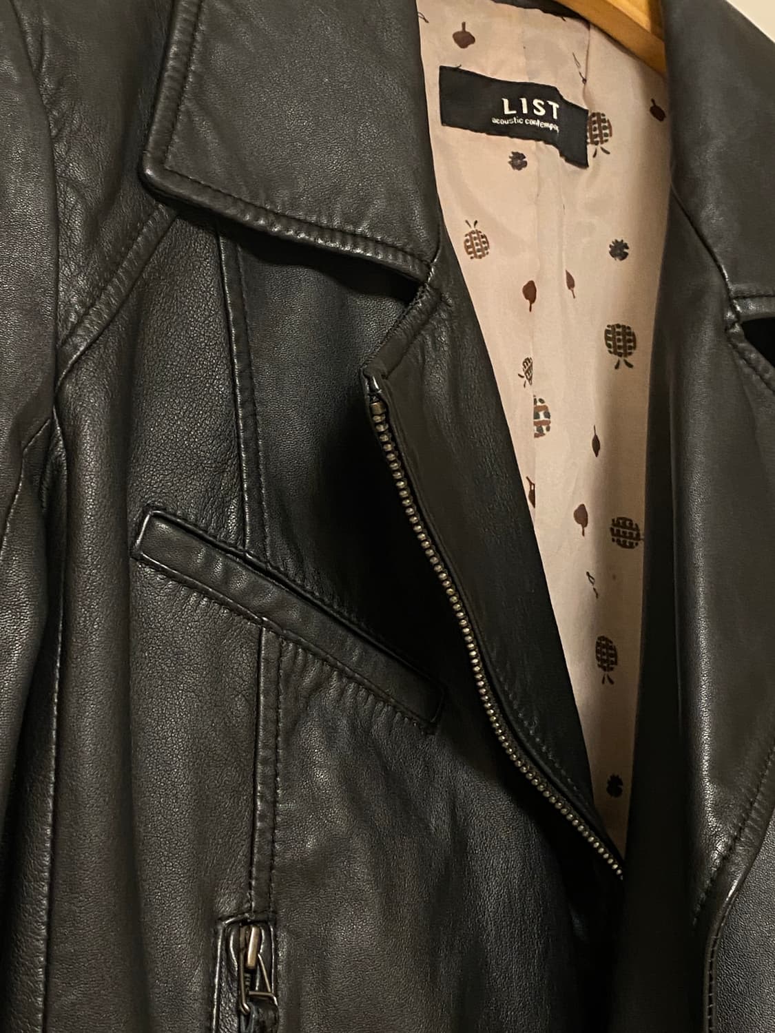 LIST 양가죽 숏자켓 블랙 상품이미지6
