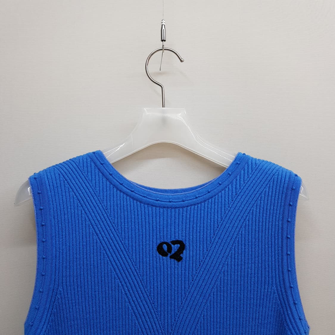 오즈세컨 2022 울소재 리브 니트 원피스 85사이즈 상품이미지2