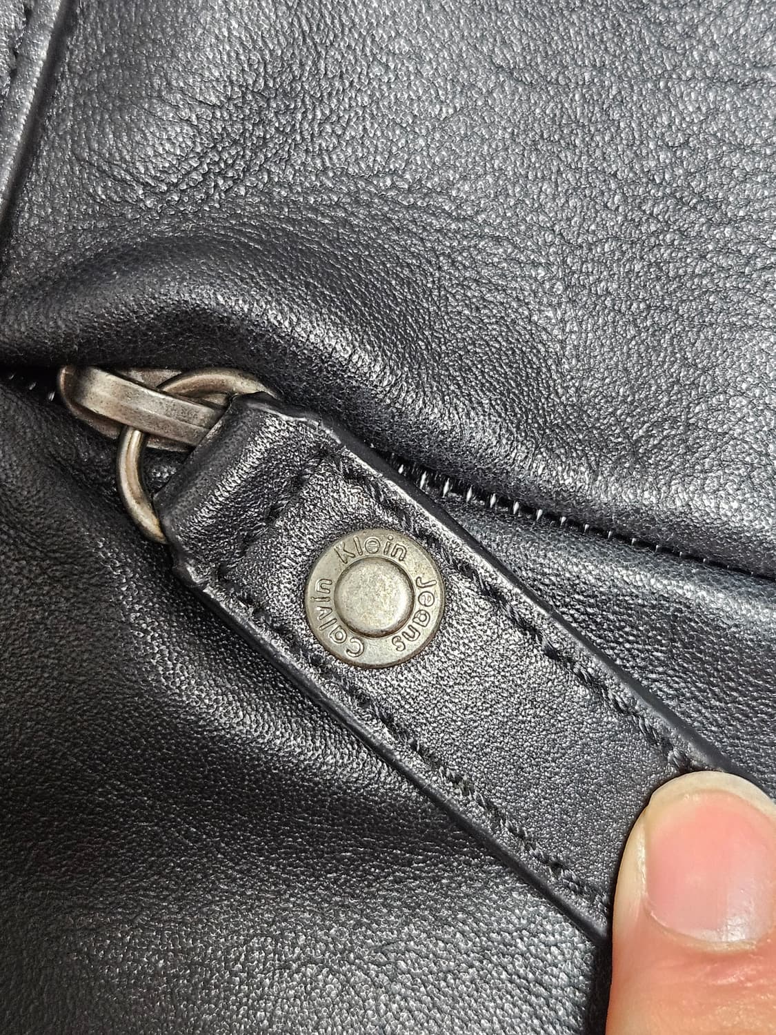 캘빈클라인 빈티지 레더 투웨이 백. 토트백 상품이미지2