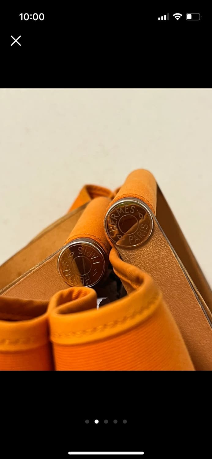 에르메스 캔버스 토트백 (오렌지)  상품이미지2