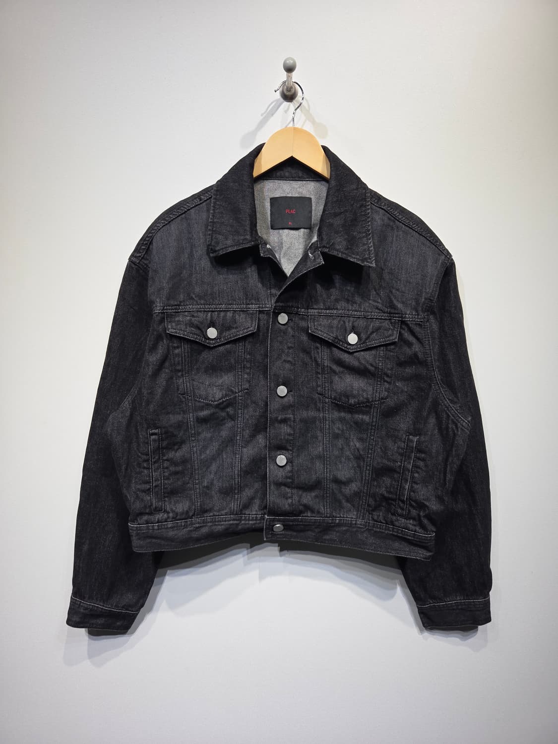 PLAC 플랙 오버핏 흑청 데님 자켓 상품이미지2