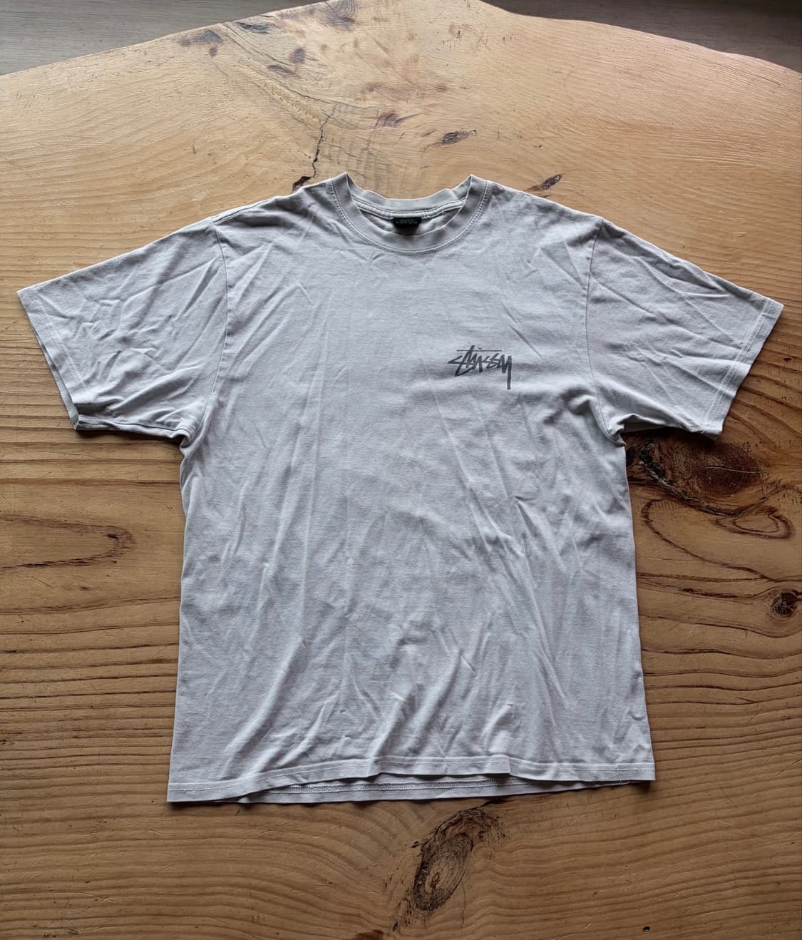 (Stussy) 스투시 위더드 플라워 화이트 티셔츠 상품이미지1