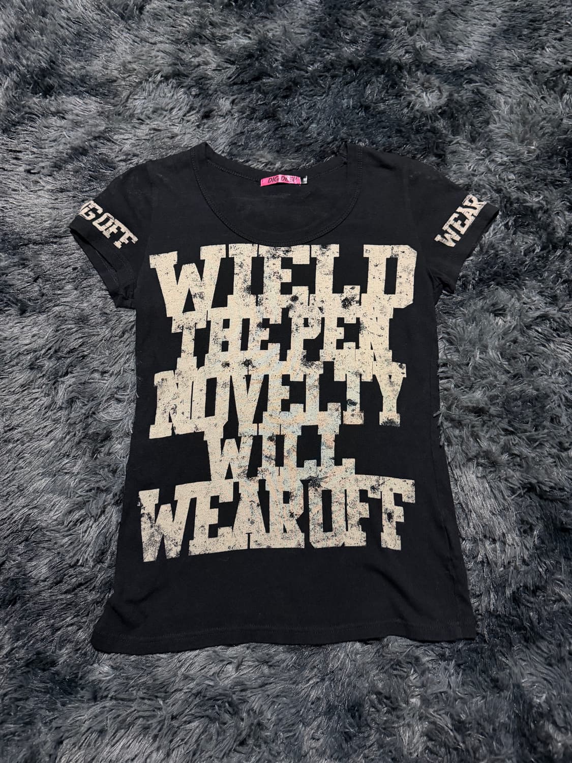 디그딥 레터링 등판 날개프린팅 반팔 상품이미지4