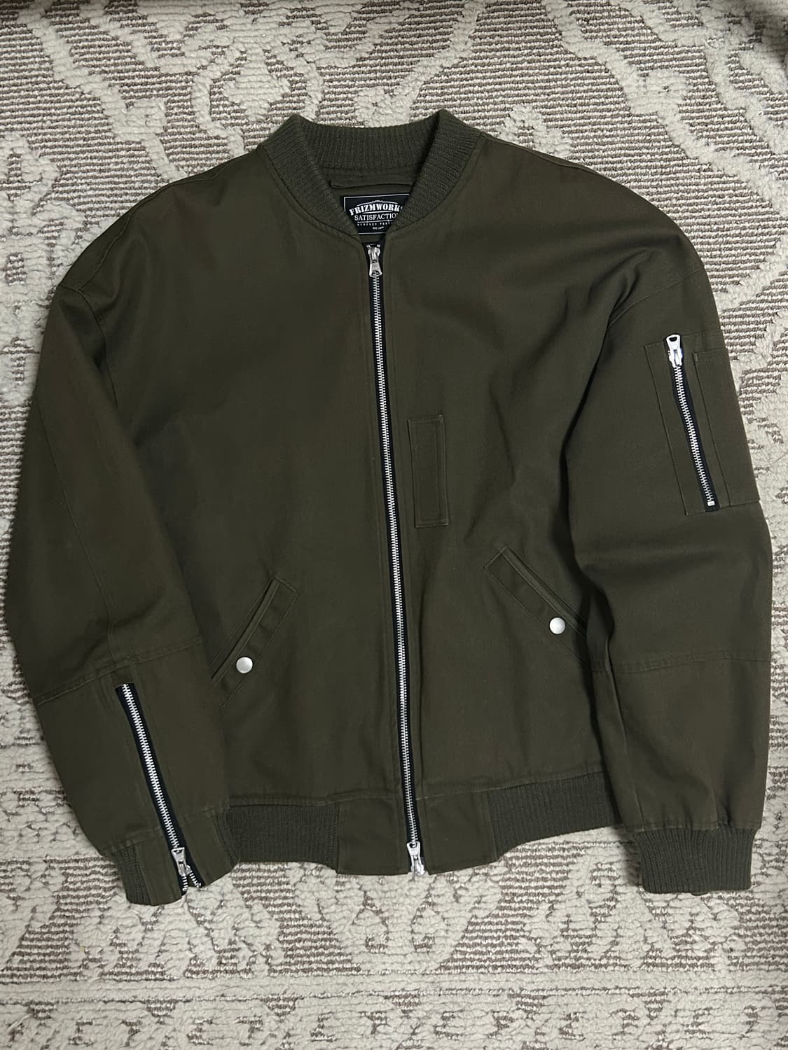 프리즘웍스 카키 헌팅 워크자켓 L 상품이미지1