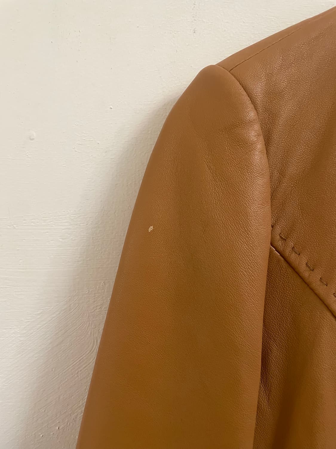 일본 빈티지 스티치 레더 자켓 상품이미지6