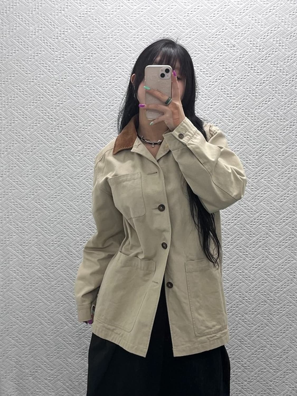 챕스 랄프로렌 오버핏 모호크 헌팅 워크 자켓 M C07345 상품이미지2