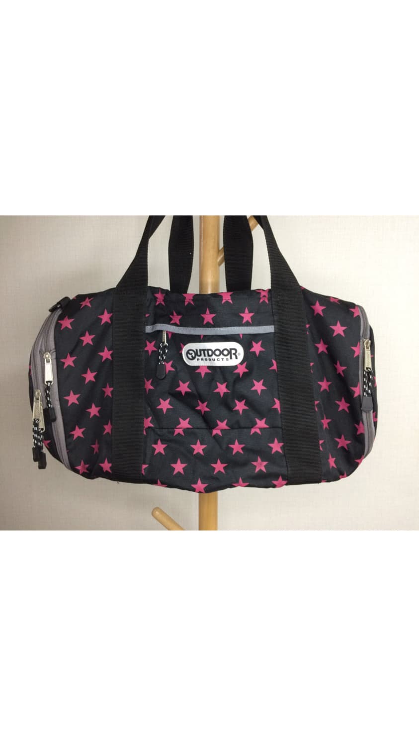 아웃도어 프로덕트 핑크 별 무늬 보스턴백 크로스백 상품이미지2