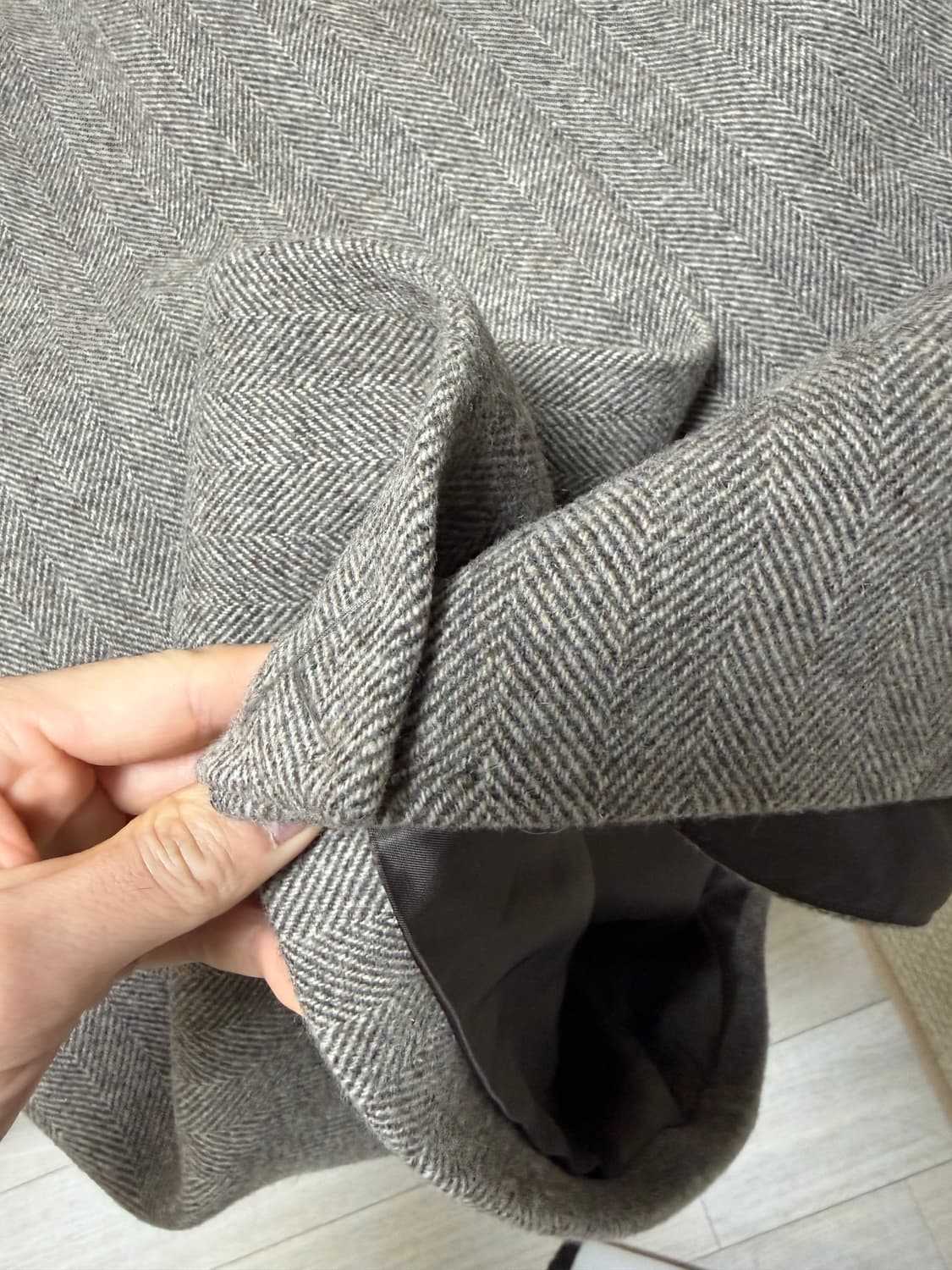 타일레25FW 싱글 브레스티드 오버코트 상품이미지5