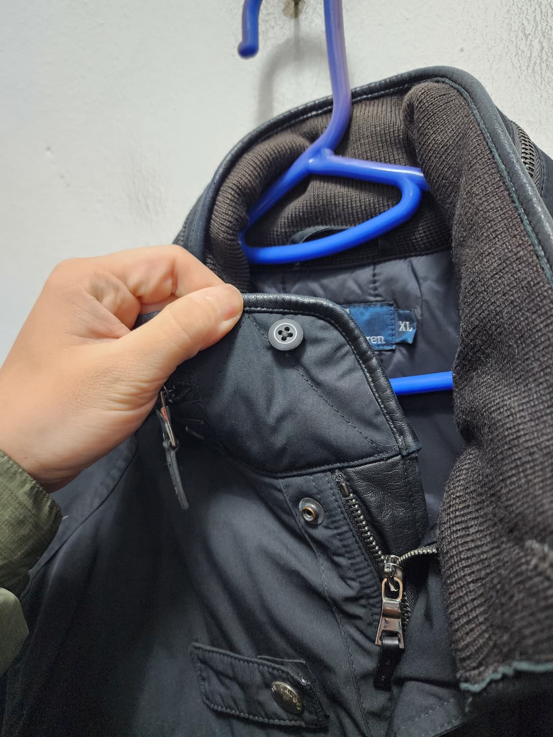 폴로 유틸리티 헌팅 가죽배색 커뮤터 누빔점퍼 상품이미지8