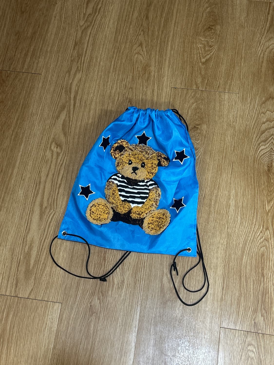 곰돌이 스트링 백팩 가방 상품이미지1