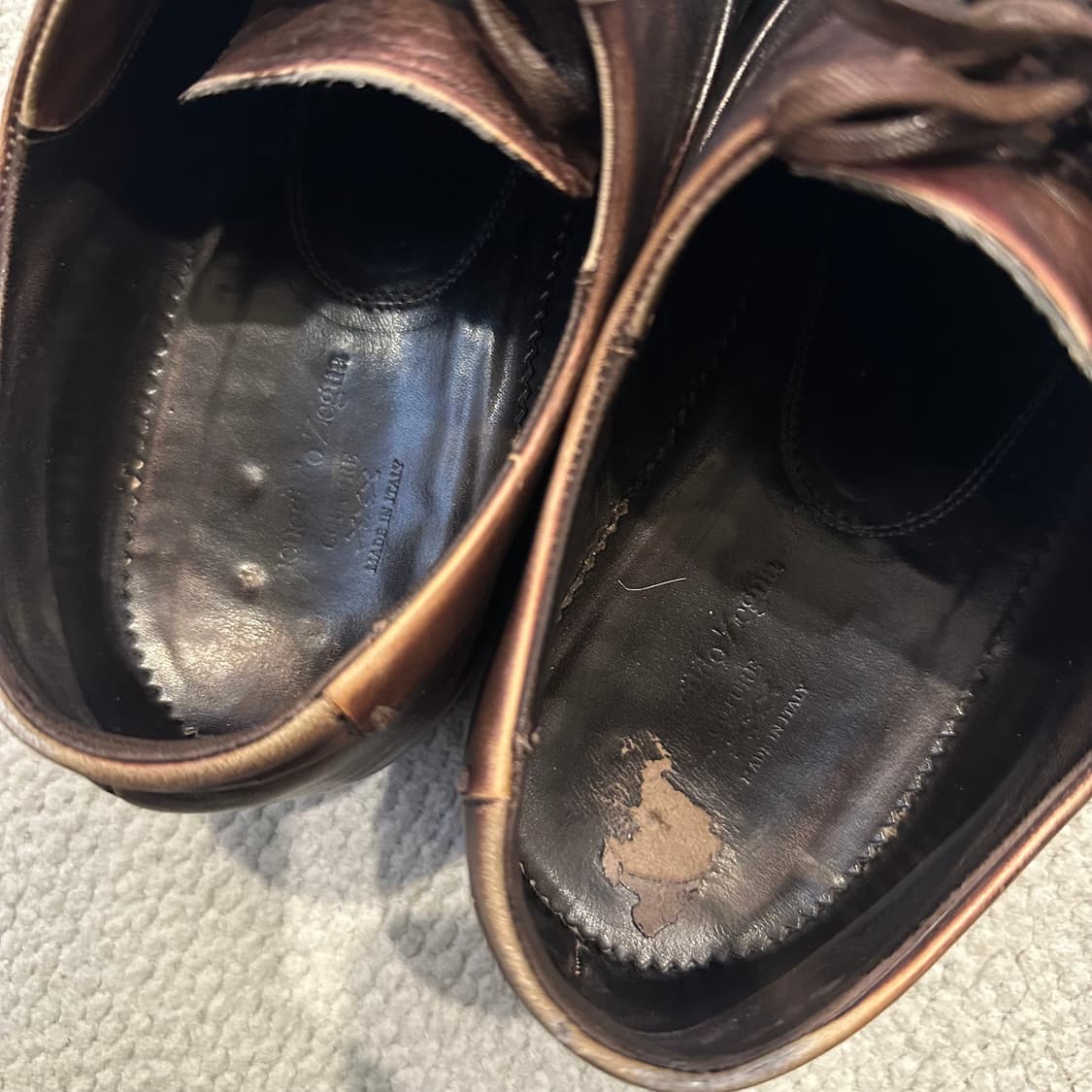 00s 제냐 Zegna XXX Couture 캡토 옥스포드 구두 상품이미지5