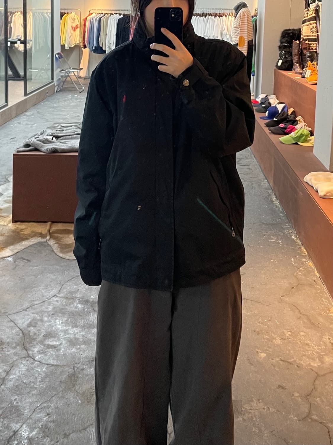 폴로 랄프로렌 블랙 레드포니 페리 자켓 H601 상품이미지1