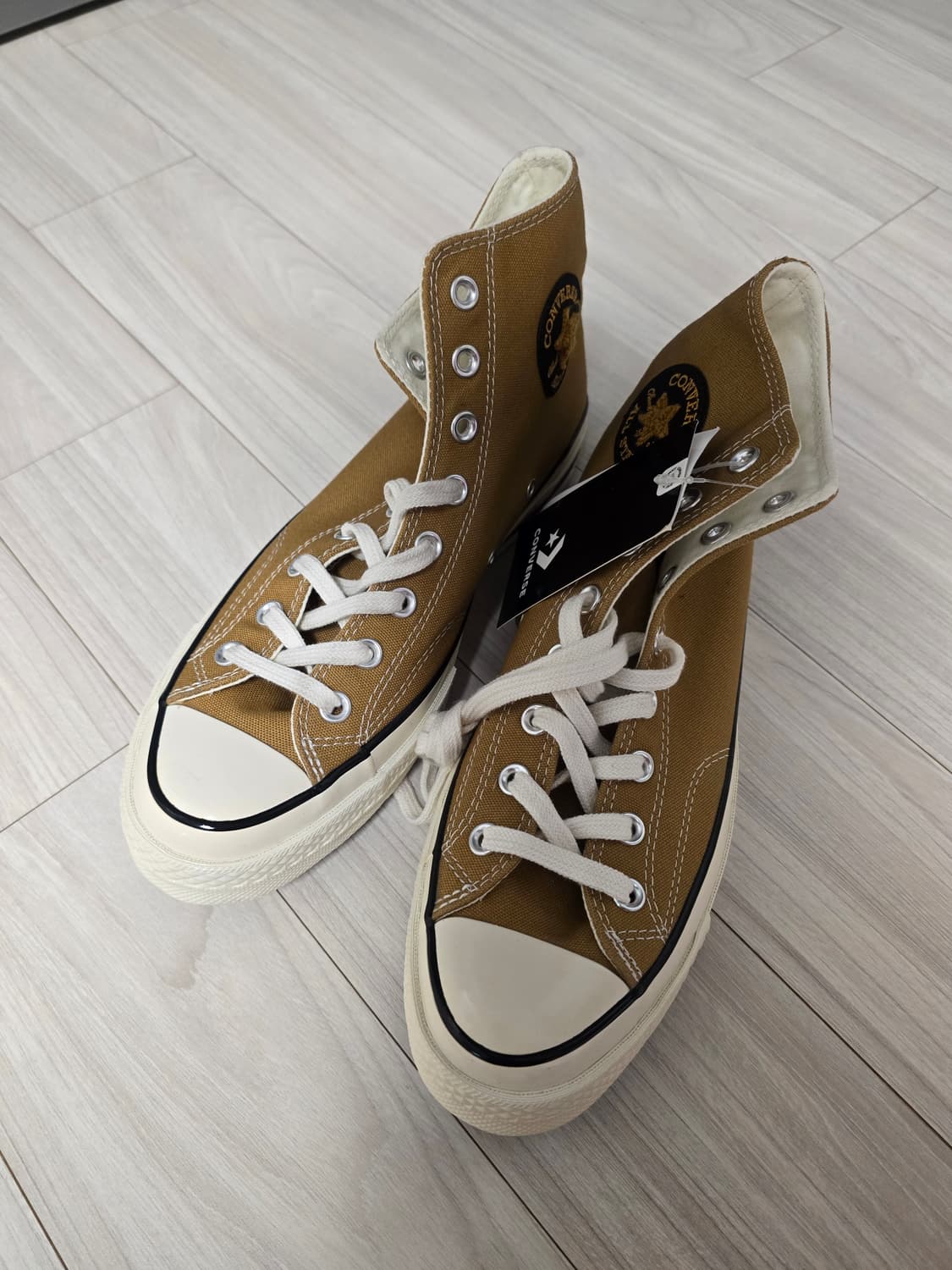 컨버스 척 70 하이 빈티지 캔버스 위트 265 새상품 상품이미지1