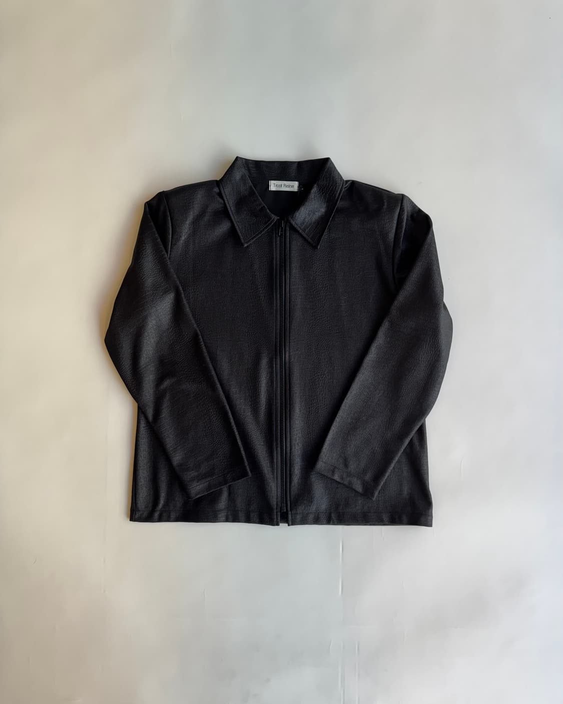 Textured Zip-up Shirt Jacket 상품이미지1