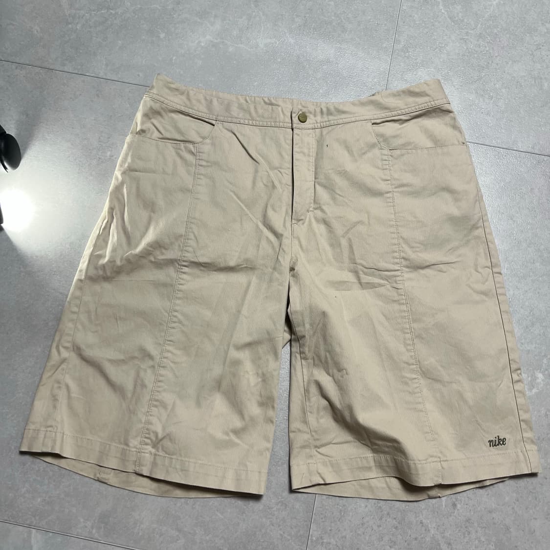 [XL] 00s 나이키 빈티지 베이지색 반바지 상품이미지2