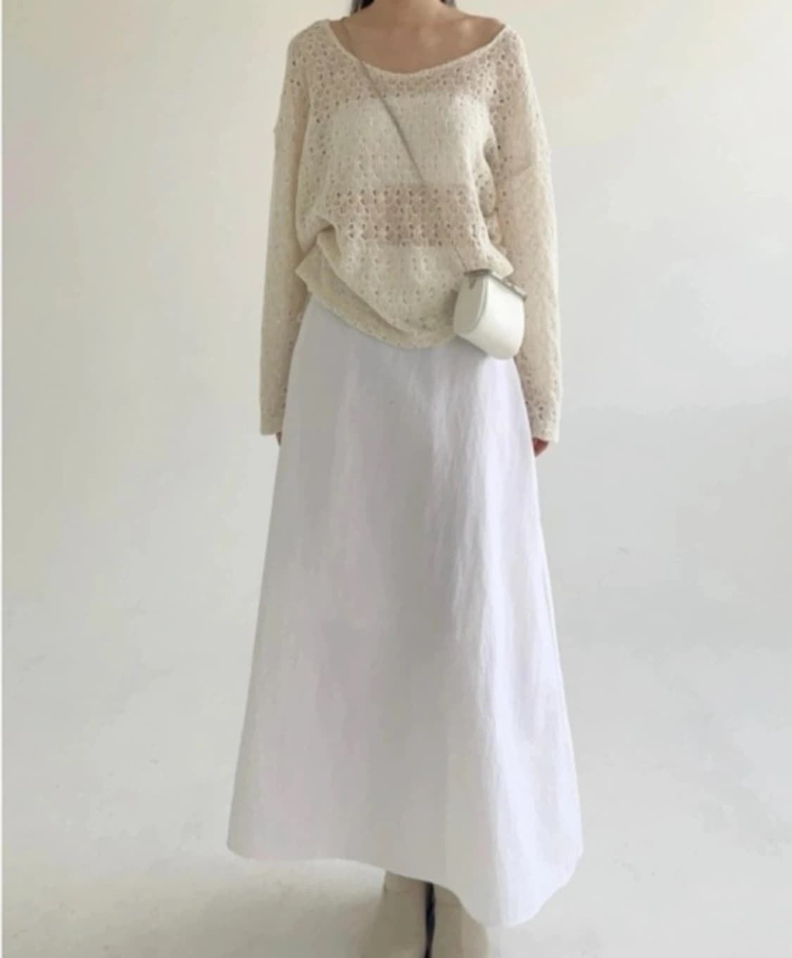 아델리오 스커트 nylon a-line skirt 상품이미지1