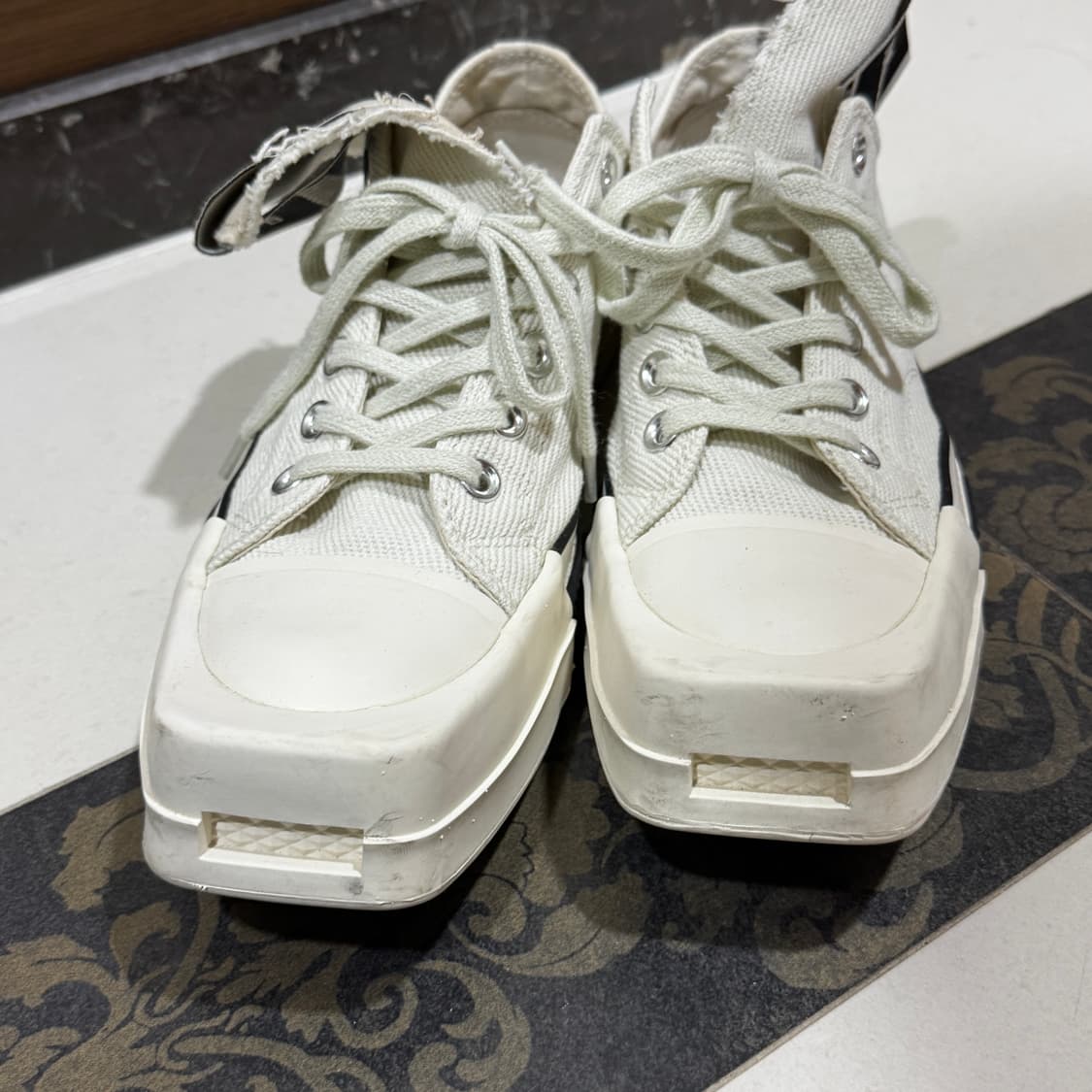 릭오웬스 컨버스 터보다크 로우 화이트 255 상품이미지2