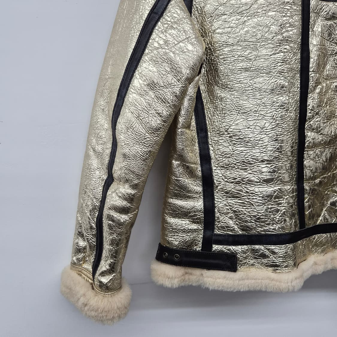 아비렉스 골드 무스탕 자켓 남성 M 상품이미지8