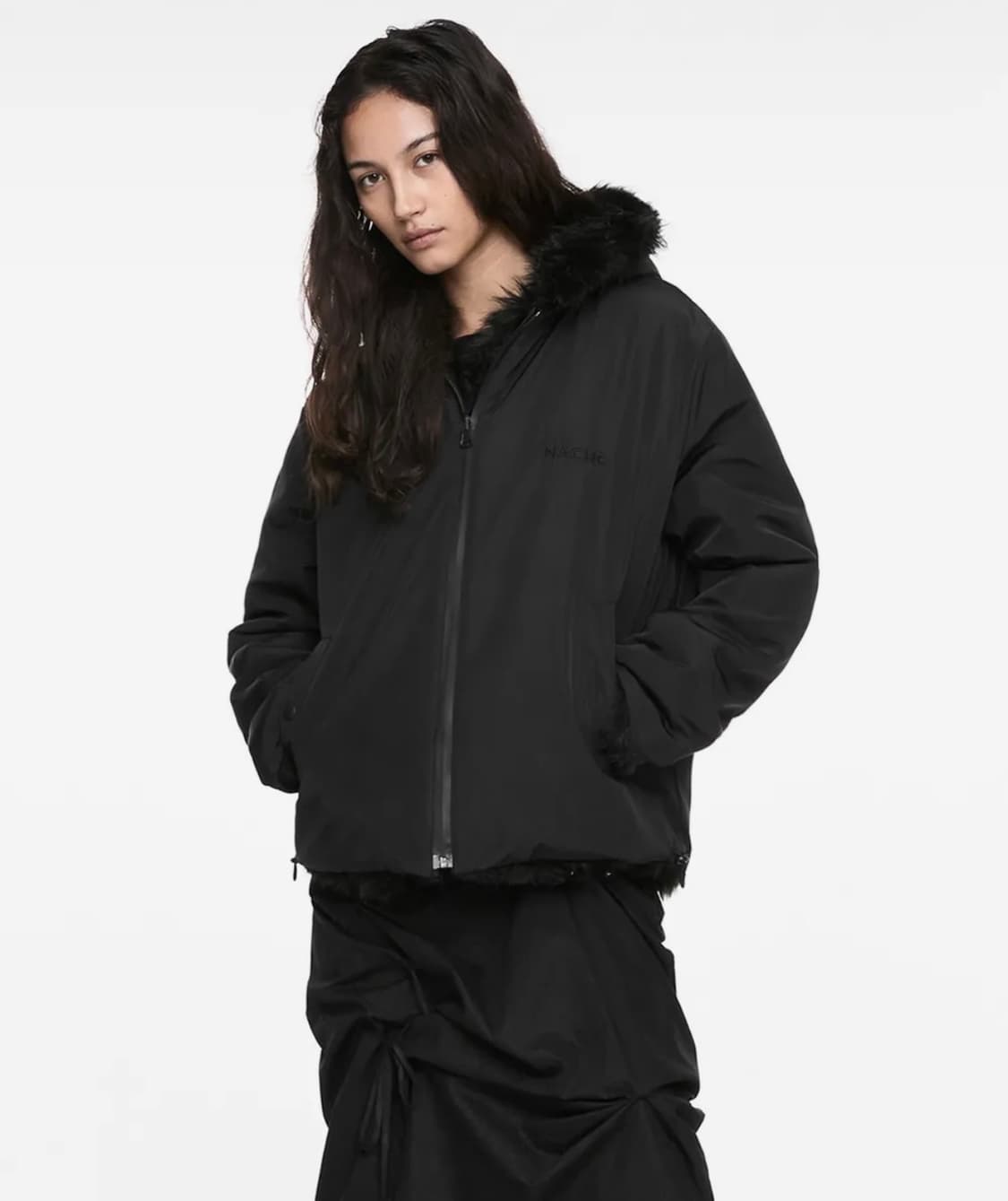 나체 REVERSIBLE HOODIE FAUX FUR JACKET 상품이미지2