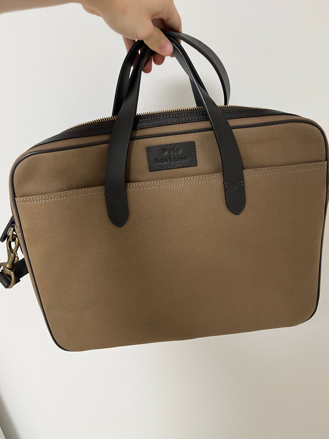 폴로 베이지 서류 가방 새상품 상품이미지1