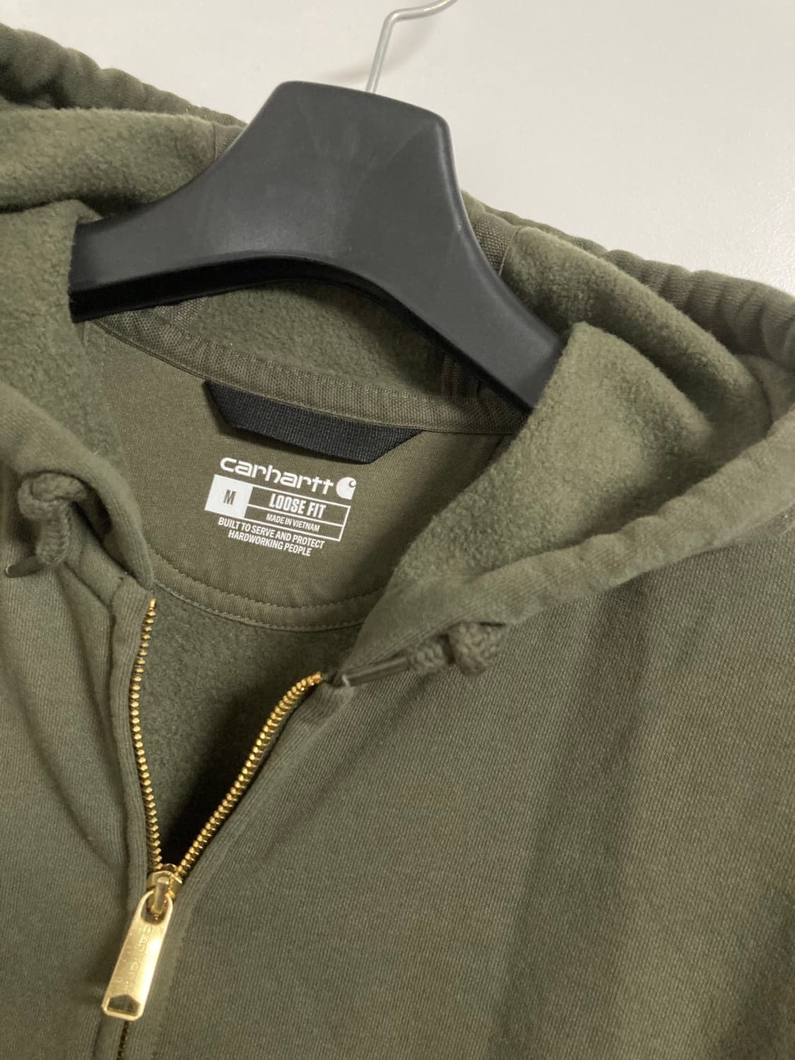 칼하트 후드 집업 카키 새상품급 상품이미지2