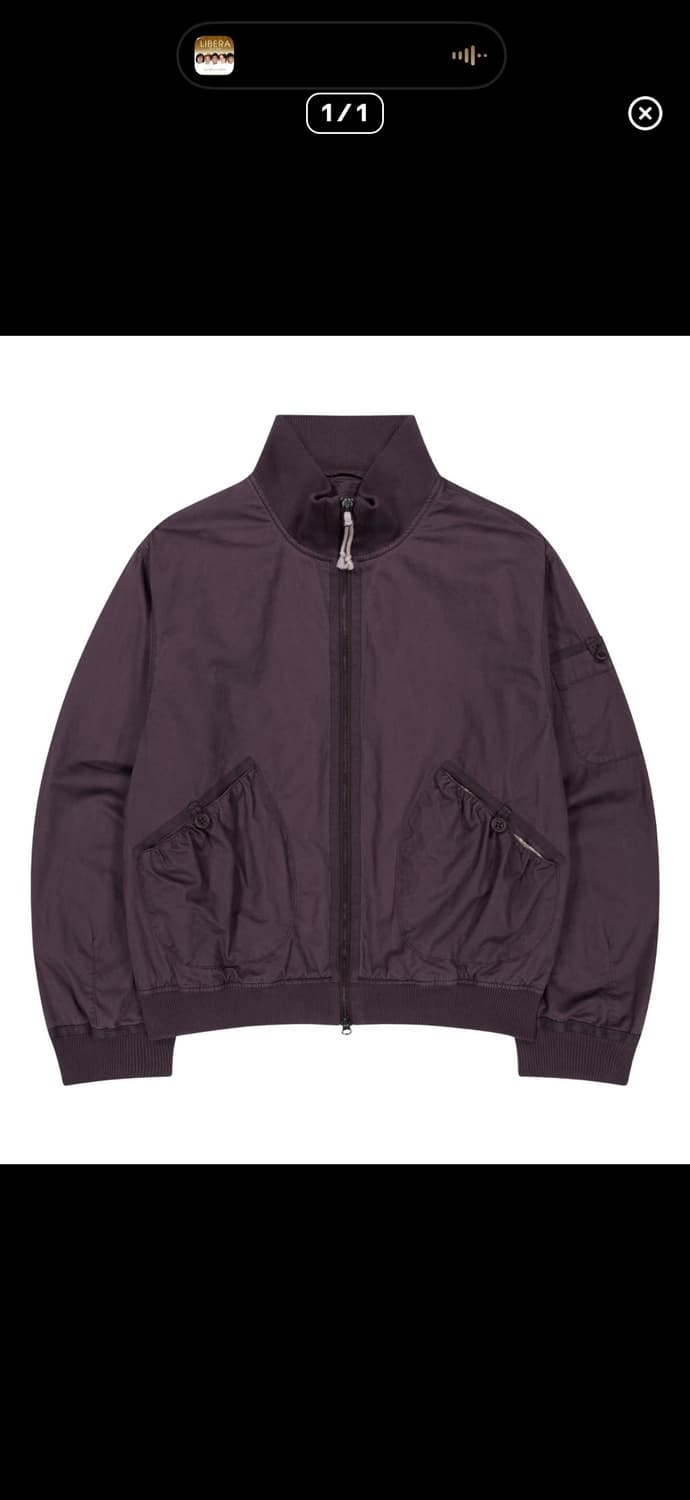 코이세이오 더스티 코튼 봄버 자켓 퍼플 1사이즈 상품이미지1