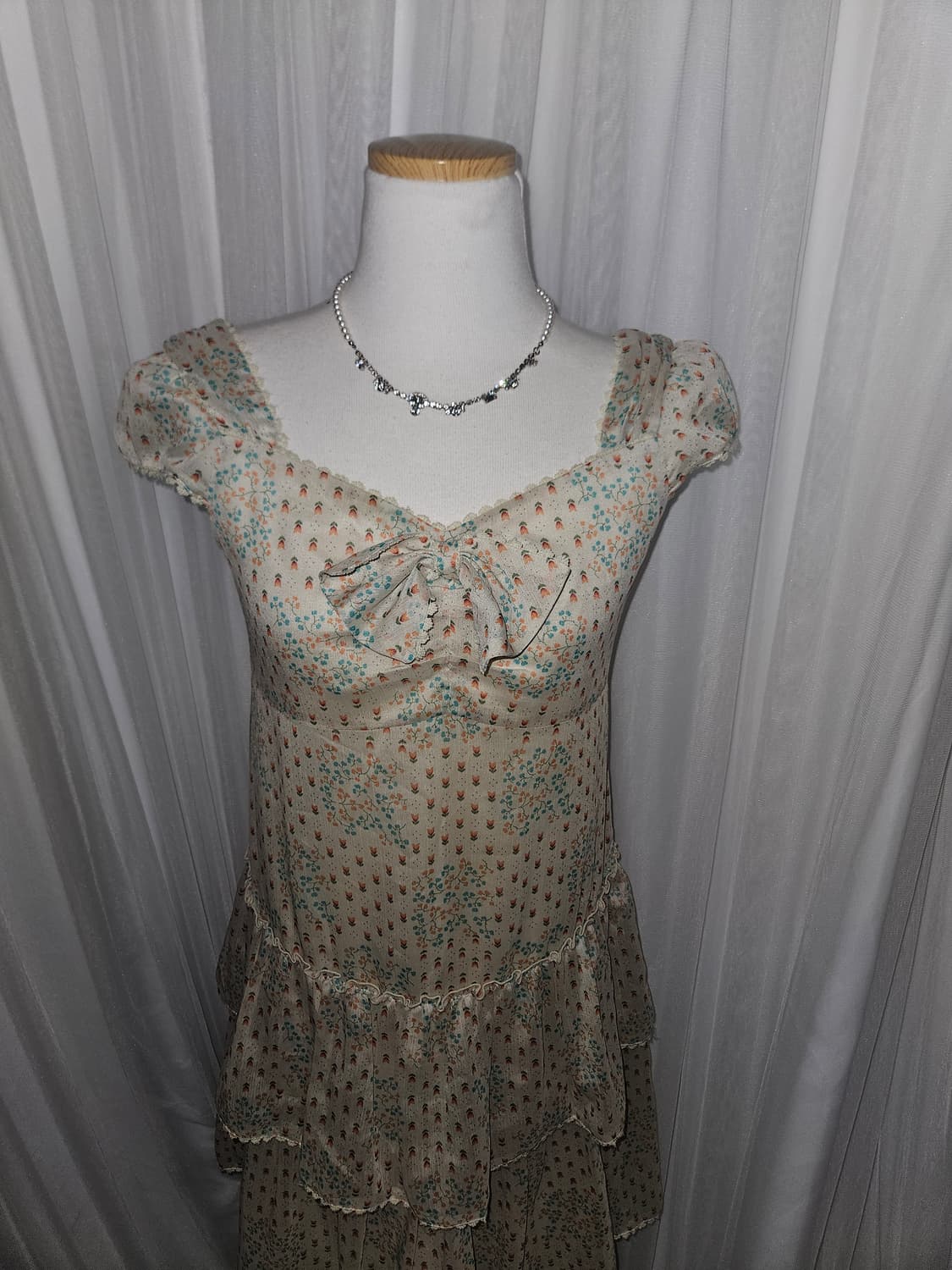 olive des olive 빈티지🌷 튤립 가든 리본 퍼프 드레스 상품이미지2