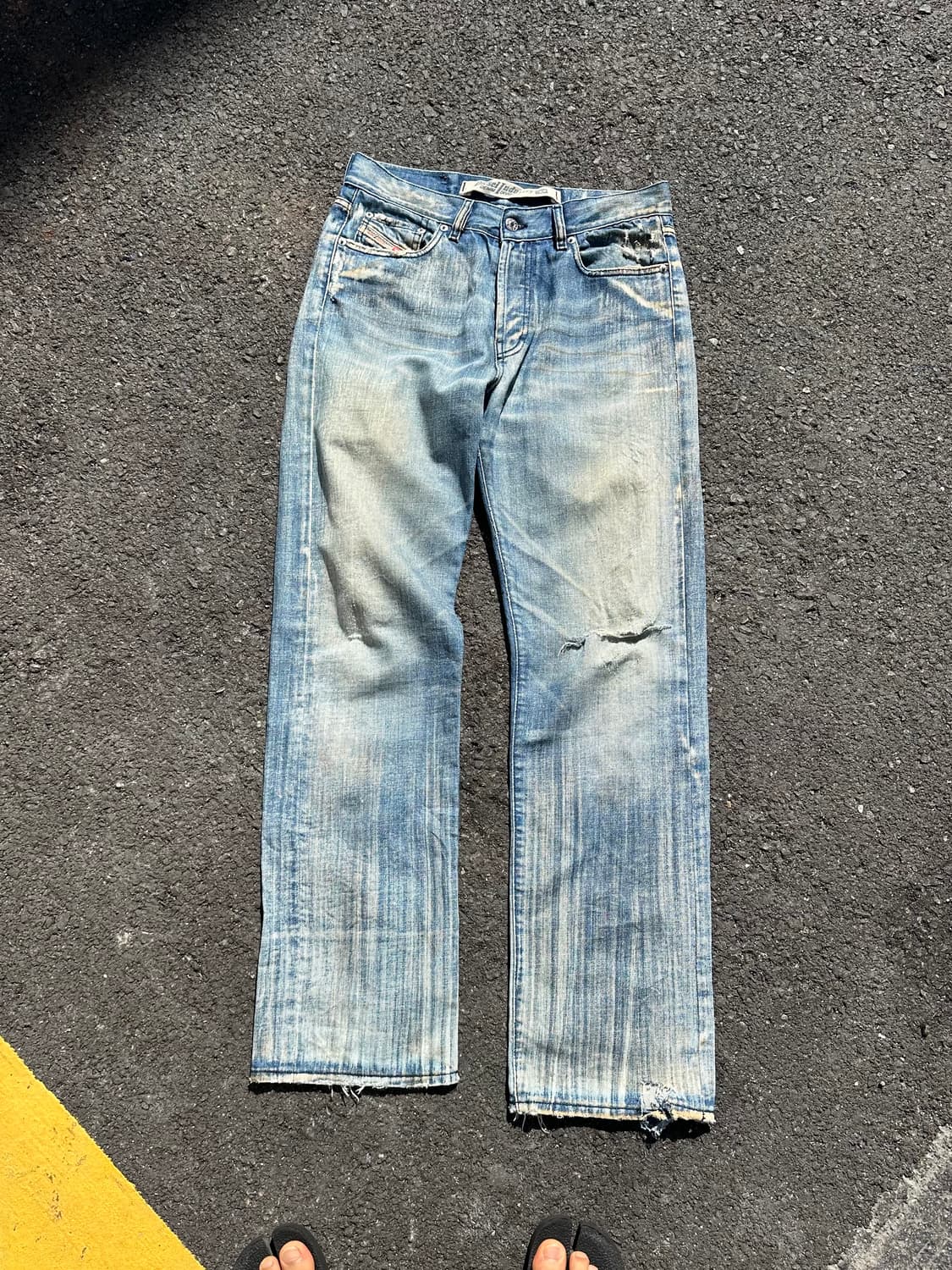 00’s Diesel washed detail straight denim 상품이미지4