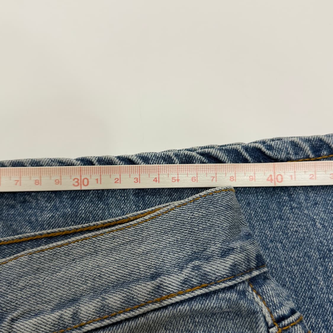 토니웩 플레어 레그 데님 팬츠 워시드 블루 M(30) 상품이미지7