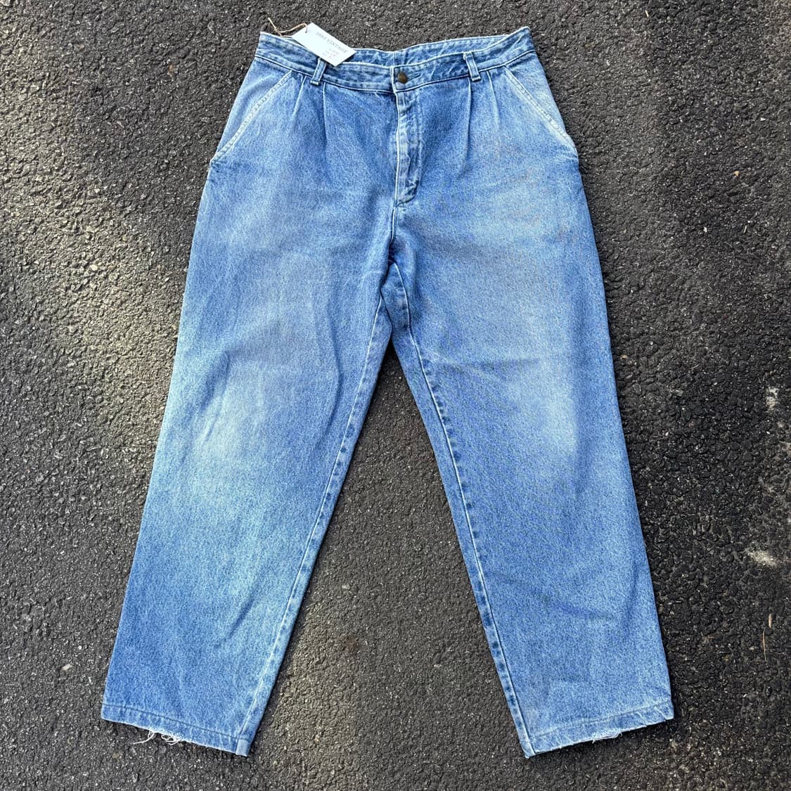 90년대 일본 리 투턱 데님 팬츠 상품이미지5